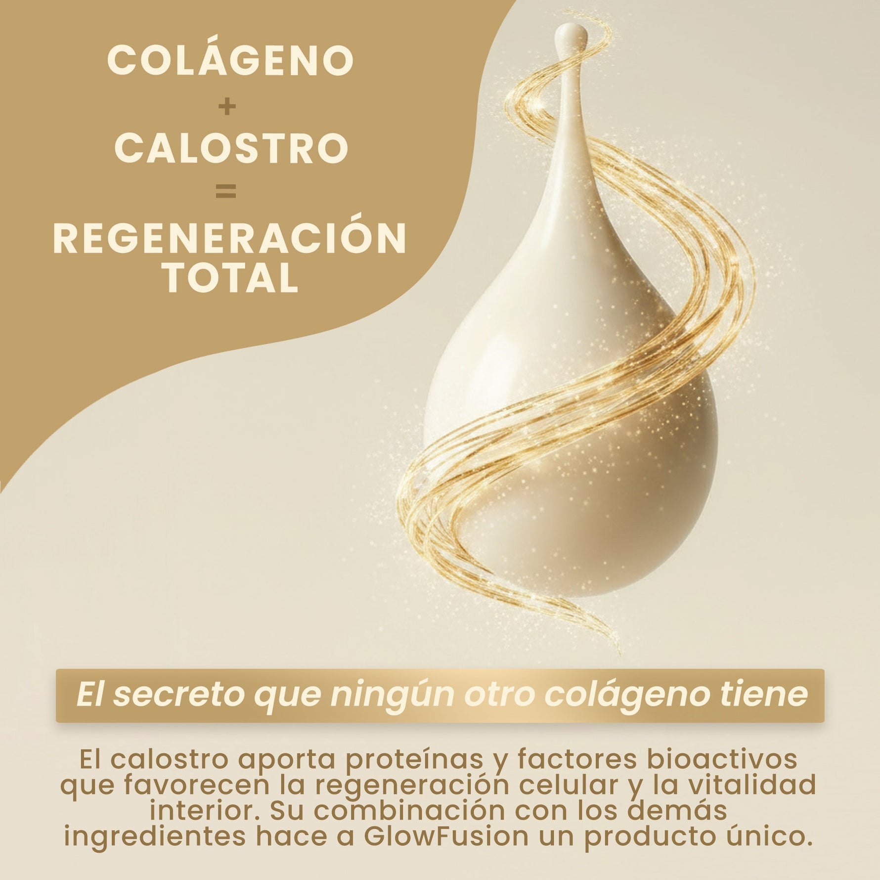 The Magic Cow® GlowFusion | Supercolágeno Marino + Calostro Bovino + Ácido Hialurónico + Biotina, Vitamina C y Zinc | Fórmula avanzada para piel, cabello y uñas (30 dosis) - The Magic Cow