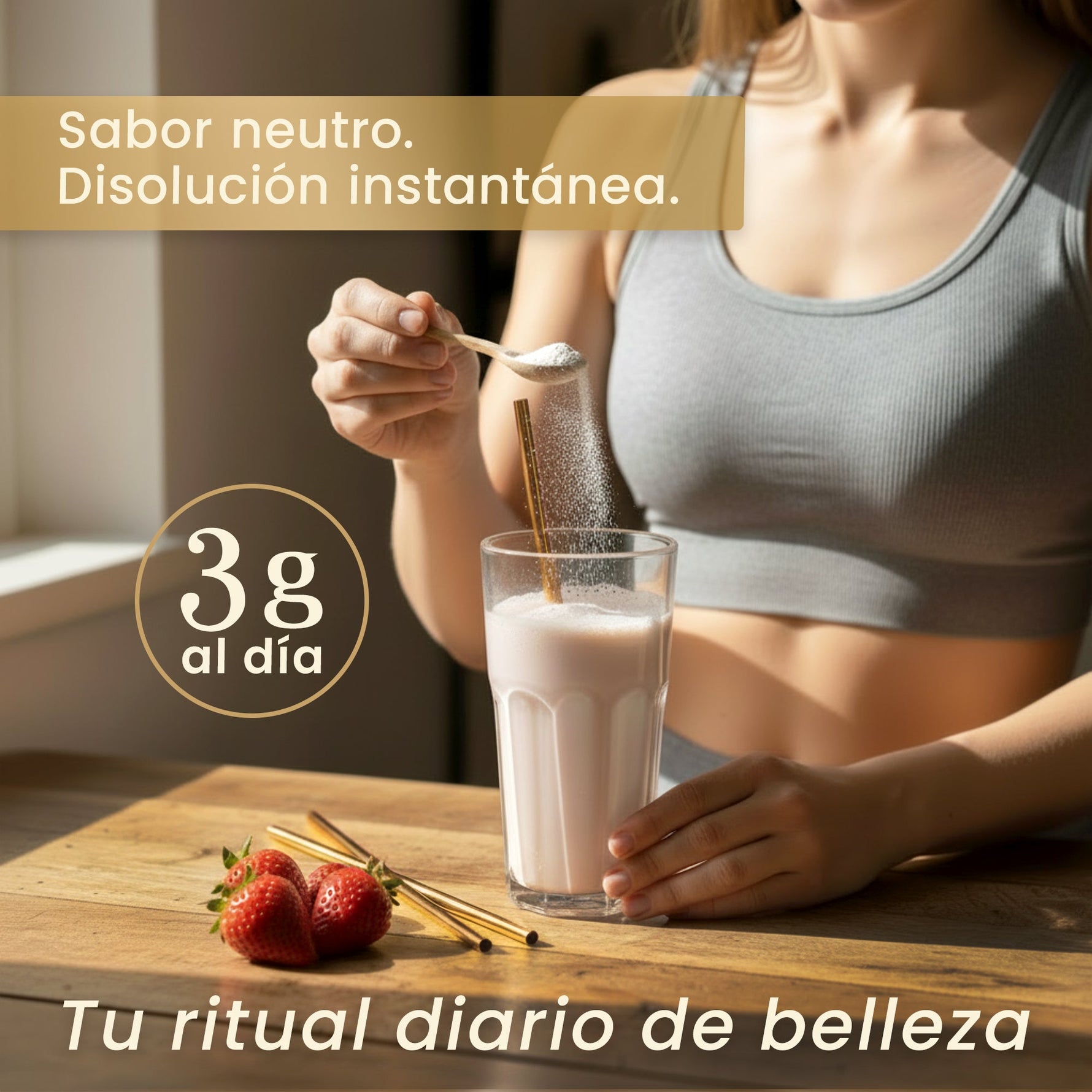 The Magic Cow® GlowFusion | Supercolágeno Marino + Calostro Bovino + Ácido Hialurónico + Biotina, Vitamina C y Zinc | Fórmula avanzada para piel, cabello y uñas (30 dosis) - The Magic Cow