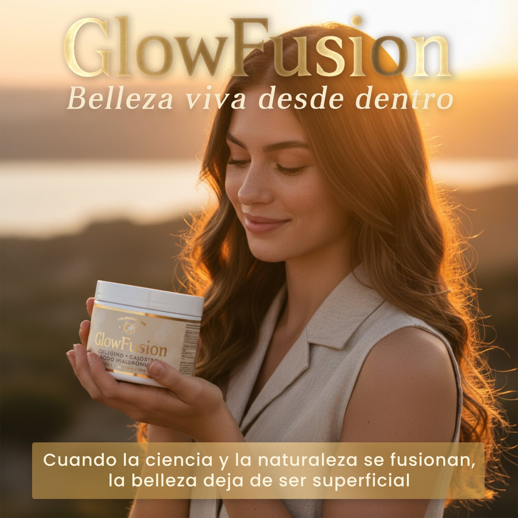 The Magic Cow® GlowFusion | Supercolágeno Marino + Calostro Bovino + Ácido Hialurónico + Biotina, Vitamina C y Zinc | Fórmula avanzada para piel, cabello y uñas (30 dosis) - The Magic Cow