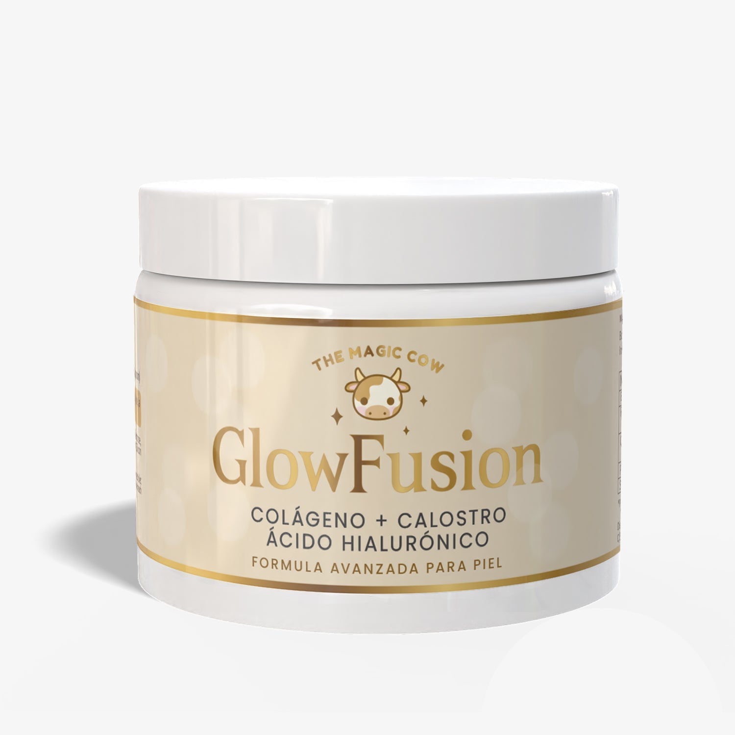 The Magic Cow® GlowFusion | Supercolágeno Marino + Calostro Bovino + Ácido Hialurónico + Biotina, Vitamina C y Zinc | Fórmula avanzada para piel, cabello y uñas (30 dosis) - The Magic Cow